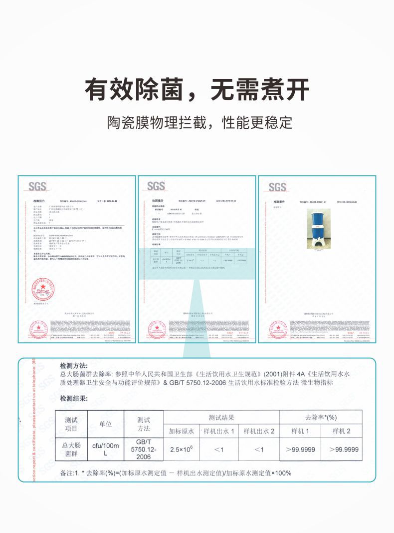 凈易應急救災重力凈水桶采用陶瓷膜濾芯可以有效除菌無需煮開